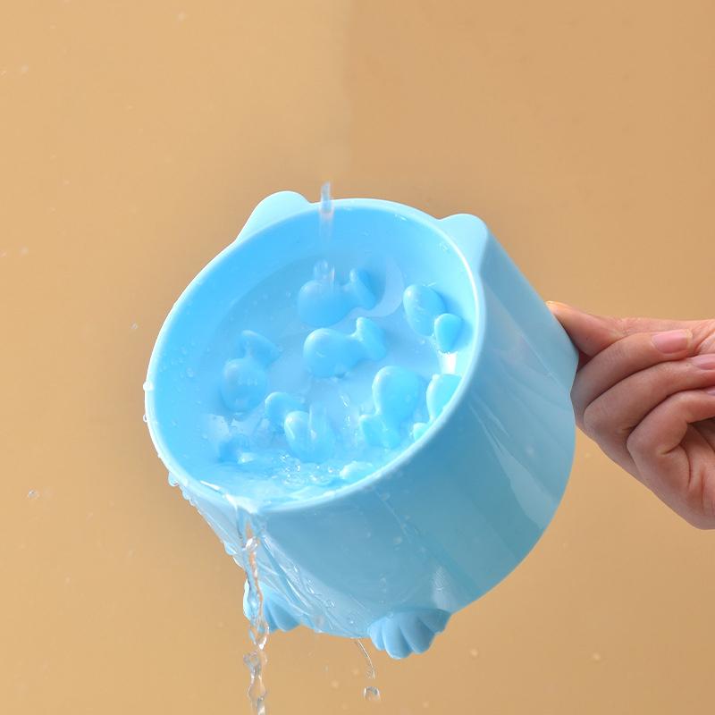 New Cat Bowl Anti-choke and Anti-stop Slow-food Bowl Cat Dog Feeder Basin Cat Slow-food Bowl Pet Supplies