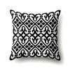 Polyester Pillowcase Black and White Printed Pillowcase Waist Cushion Cover Geometric Cushion Head Cushion Cover