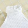 Girls Summer Halter Tank Top Shorts Belt Bag Set