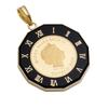 Coin Pendant Tuvalu Horse Clock Frame [Fairy Cullet] K24/18 1/25oz (Black)