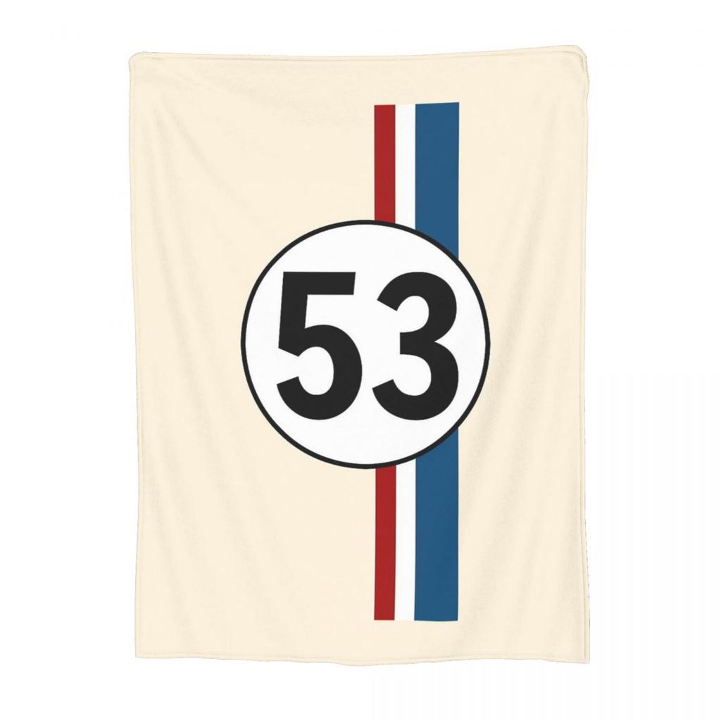 Herbie Number Blanket Soft Warm Flannel Throw Blanket Plush for Bed Living room Picnic Travel Home Couch