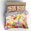 Candy Themed Decorative Set Bedding Set with 1 Duvet Cover 2 Pillowcases Single Double King Queen Gift