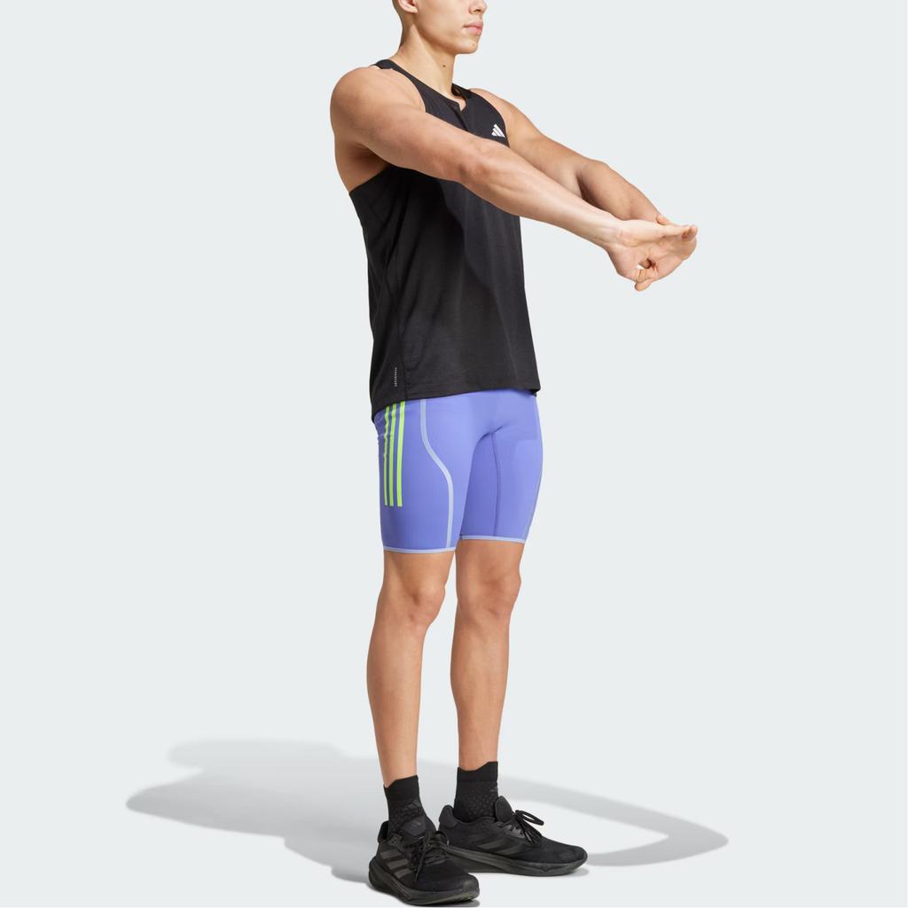adidas Adizero Running Short Leggings Comfortable Outdoor Running Shorts Men Shorts Blue IT2165