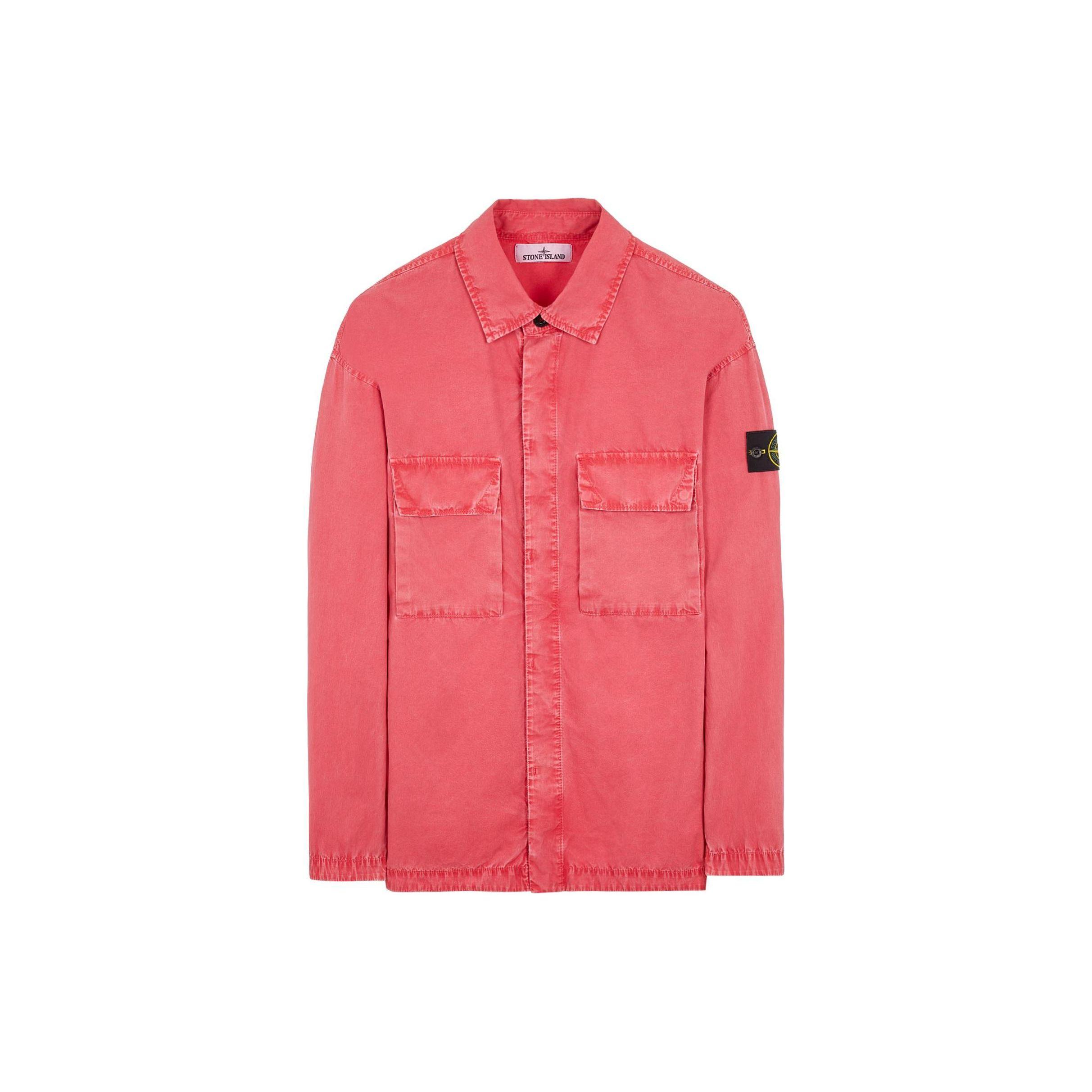 

STONE ISLAND Мужской пиджак Ss23 на одной пуговице с двойными карманами, спущенным плечом и лацканами, цвет арбузно-красный 7815115WN-V0187 M