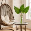 3PCS Green Artificial Palm Leaves Acesorries Water Chestnut Leaves Simulation Leaf Photo Props Heavenly Bird Leaf