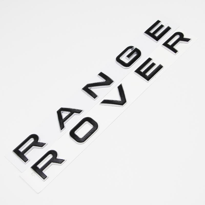 Premium 3D ABS Range Rover Letters Car Front Hood Bonnet Emblem Badge For Land Rover Discovery Sport Evoque Defender Accessories NG8