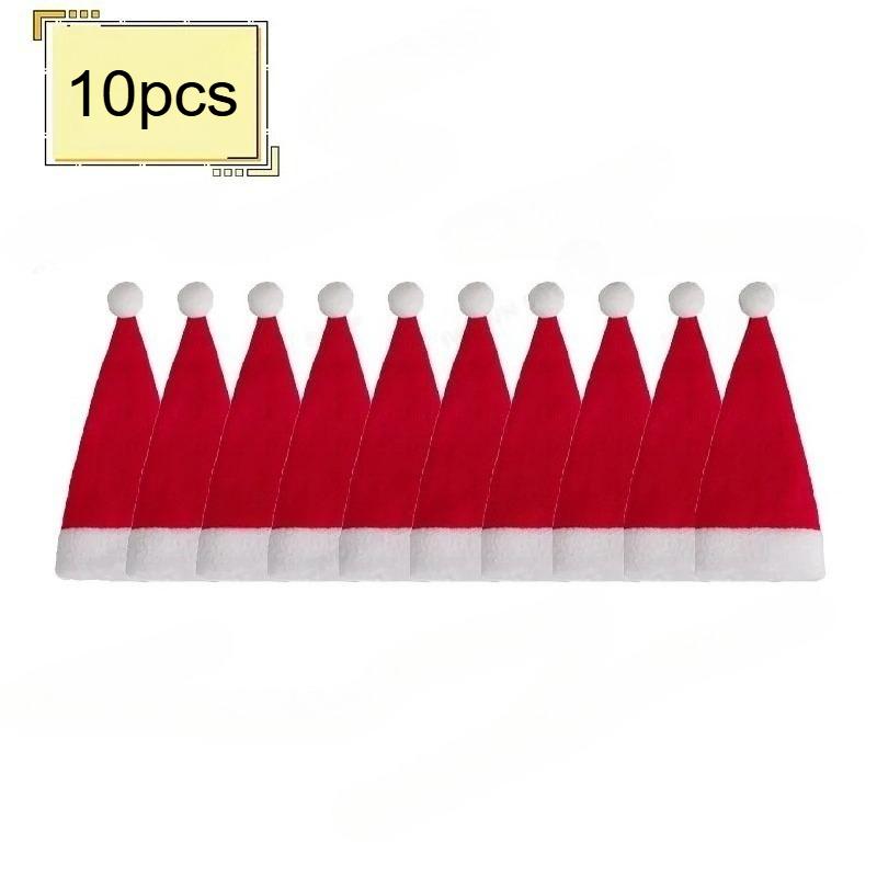 1/3/5/10/20/50/100PCS Christmas Decoration Tableware Holder Bag Christmas Hat Fork Knife Cutlery Bag Xmas Home Kitchen Decor Ornament Navidad New Year
