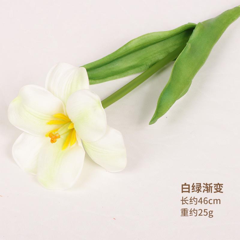 

10pcs/Bundle 46cm New Tulip Living Room Ornaments With PU Artificial Premium Bouquet Realistic Touch Tulip Wholesale 46cm 10pcs