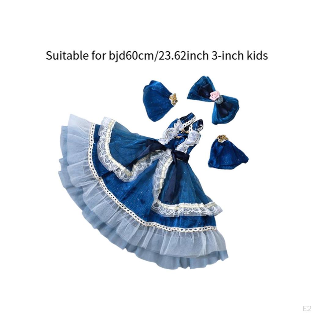 1/3 BJD Doll Princess Dress Oufit Clothes Cosplay Educational Fashion DIY Accessories Costume