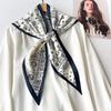 Matching Shirt French British Cashew Silk Scarf Neck High-end Shawl Triangle Scarf Belt Thin Waist Scarf