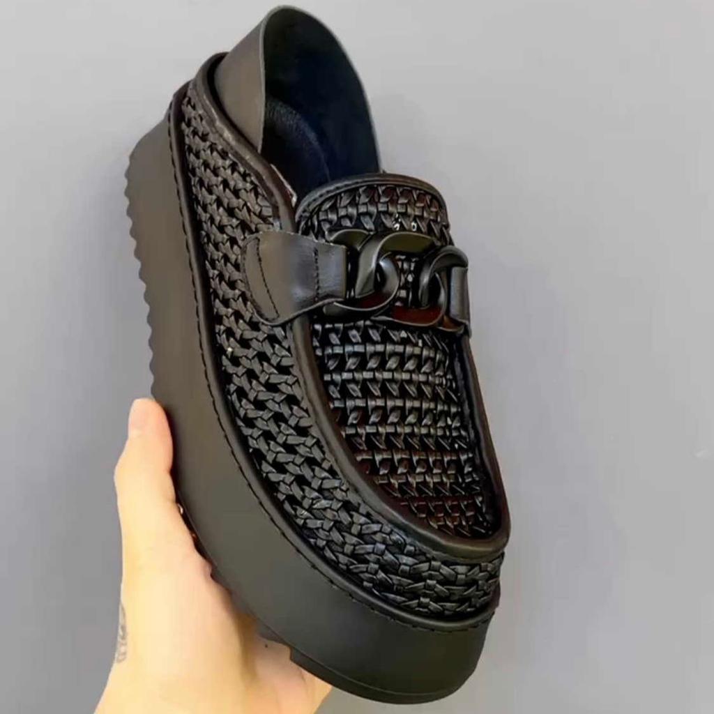 Casual And Comfortable Men's Shoes, Fashionable And Versatile Men's Handwoven Mesh Sneakers