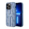 Guess 4G Rayures Imprimées Magsafe - Étui iPhone 14 Pro (Niebieski)