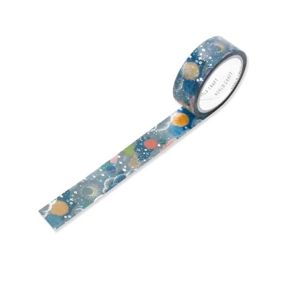 World Craft Masking Tape Glitter Planet KRMT15-003