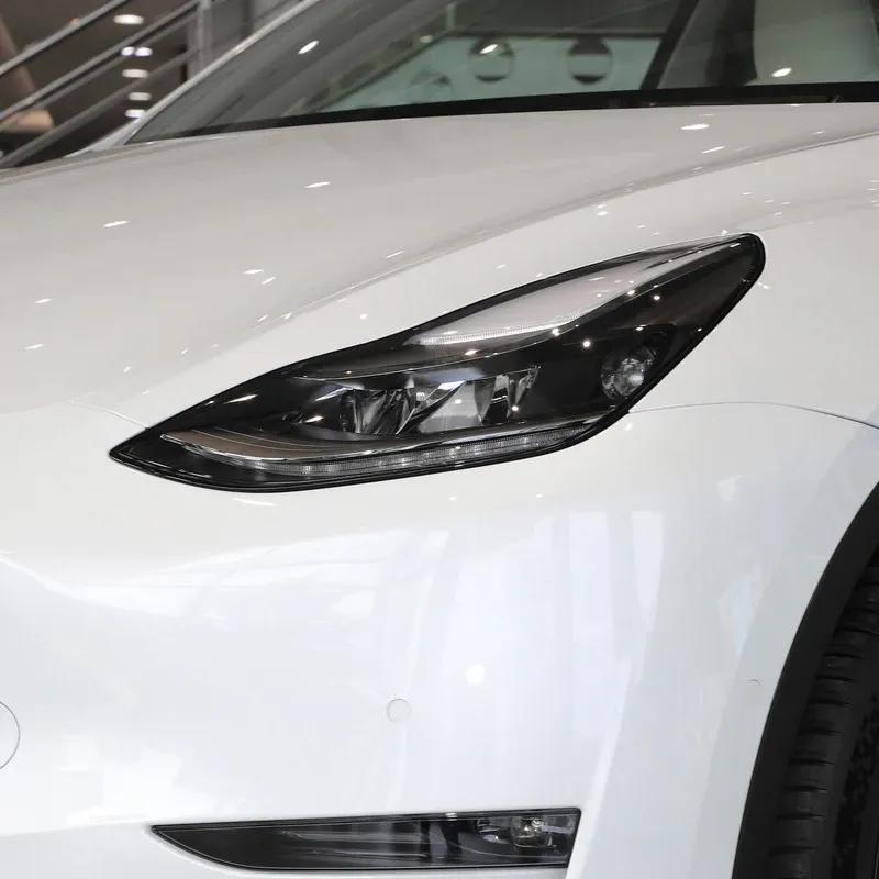 For Tesla Model Y - Lamp Protector High Quality Tpu Protective Film Car Accessorices for Headlight Fog Rear Tail Lights
