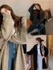 Women's Mid-Length Retro Knit Cardigan: Cozy, Loose Autumn/Winter Sweater Coat