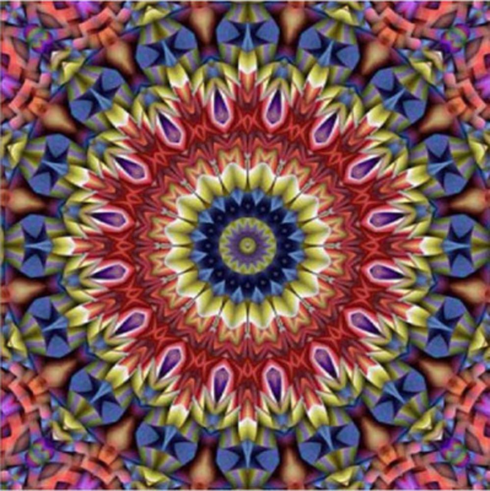 Round Diamond 5D Diamond Painting Mandala Kaleidoscope Full Diamond Embroidered Mosaic Home Decoration Christmas Gift