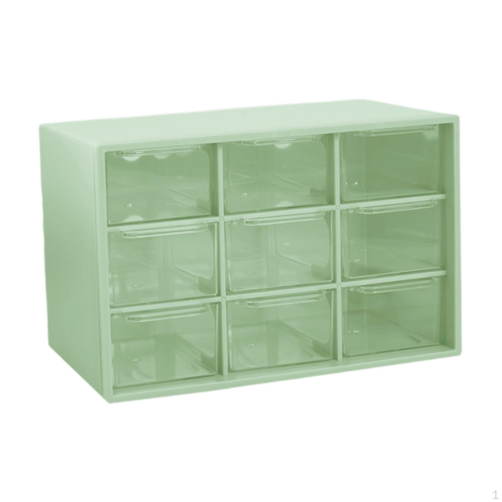 

Мини-органайзер для ящиков для хранения бусин и поделок на рабочем столе зелёный