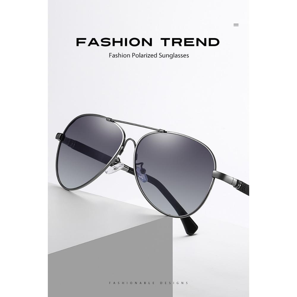 aoron Polarized Sunglasses, Driving, Color-changing Sunglasses, Men's Memory Metal Night Vision Goggles