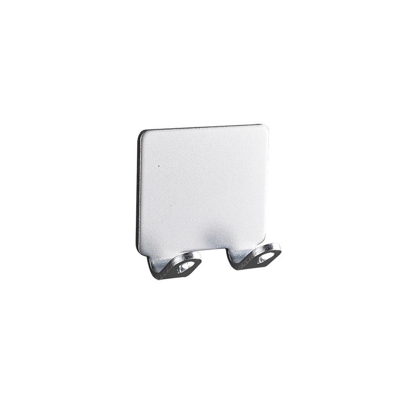 Punch Free Hook Space Aluminum Coat Hook Shaver Holder Kitchen and Bathroom Plug Hook Toilet Wall Simple Single Hook