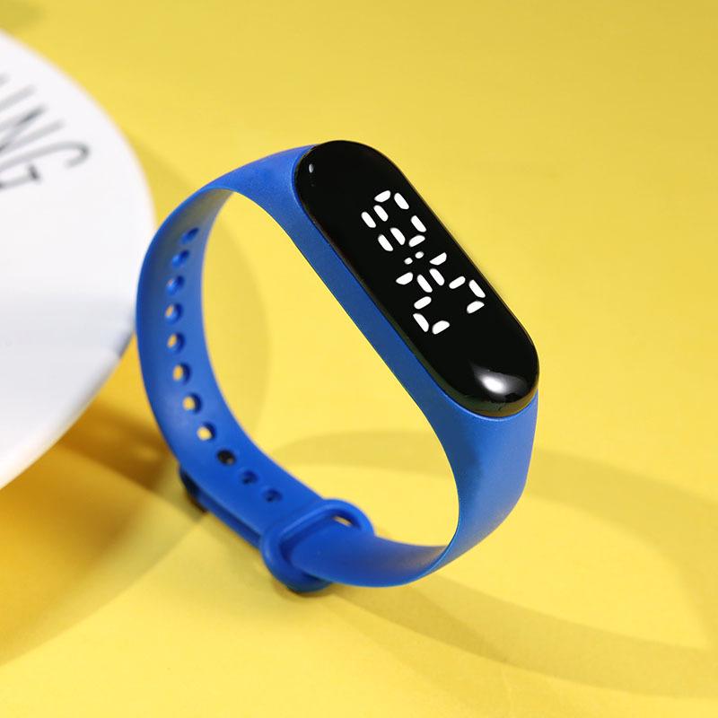 Waterproof White Light LED Sports Watch for Primary & Middle School Students