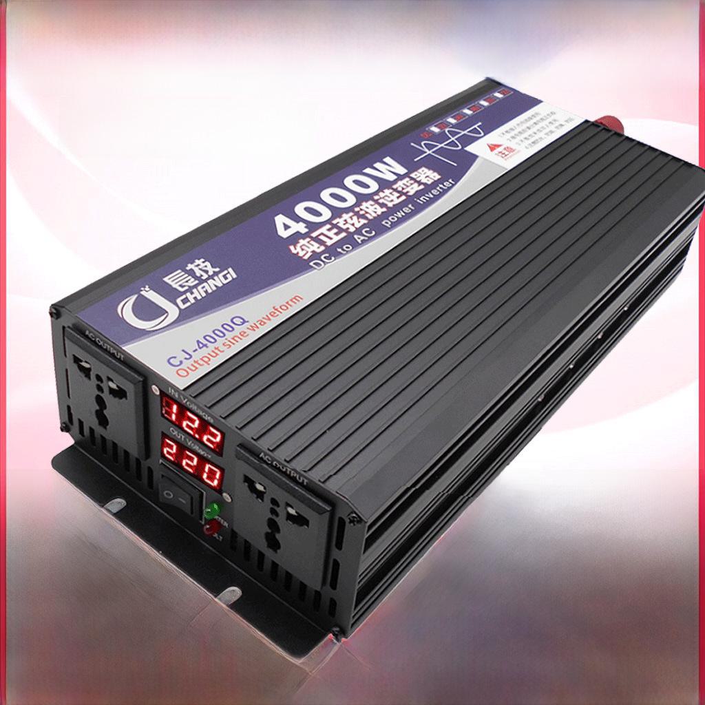 Changji 4000W-5000W Pure Sine Wave Inverter, Converts 12V/24V/48V/60V/72V to 220V for Car, Truck, and Solar Applications