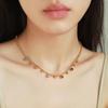 316L Stainless Steel Multicolor Crystal Zircon Necklace For Women Fashion Lady Ball Chain Wedding Party Jewelry Gifts