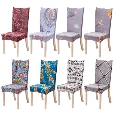 Banquete Comedor Elástica Funda De Silla La Cubierta Asiento Impresión Cojín O0nk8Pw