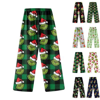 Children's Winter Pants Full Length Long Trousers Printed Pants