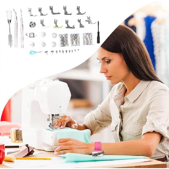 Presser Foot Sewing Machine Feet Kit, Professional Domestic Set Stainless Material Steel Suitable for Most Sewing Machines Multiple In One Set