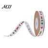Metallic Christmas Tree Pattern Ribbon Gold Foil Ribbon, Merry Decorative Fabric Flexible for Holiday Crafts Gift Packing, Xmas Party Decorations