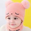 Toddler Solid Color Knitted Winter Hats Toddler Beanies Hat Soft Winter Warm Boys and Girls Caps for Newborn Baby