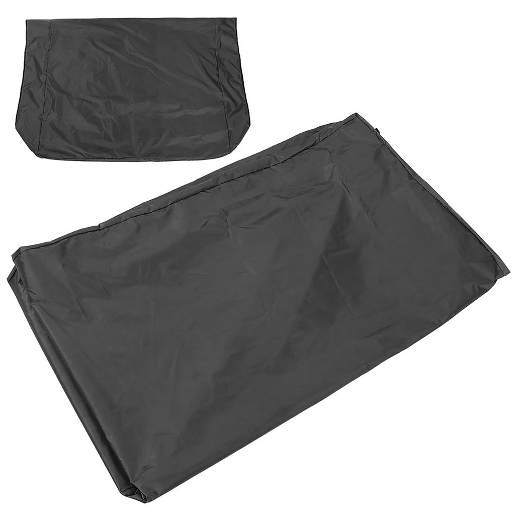 Waterproof Dust Proof Swing Canopy Cover Replacement Accessory for Outdoor Garden CourtyardBlack