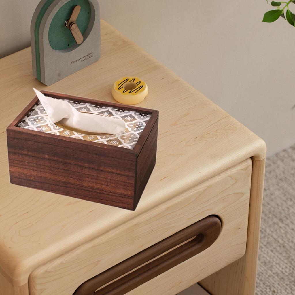 Elegant Wooden Tissue Box Holder for Home And Office