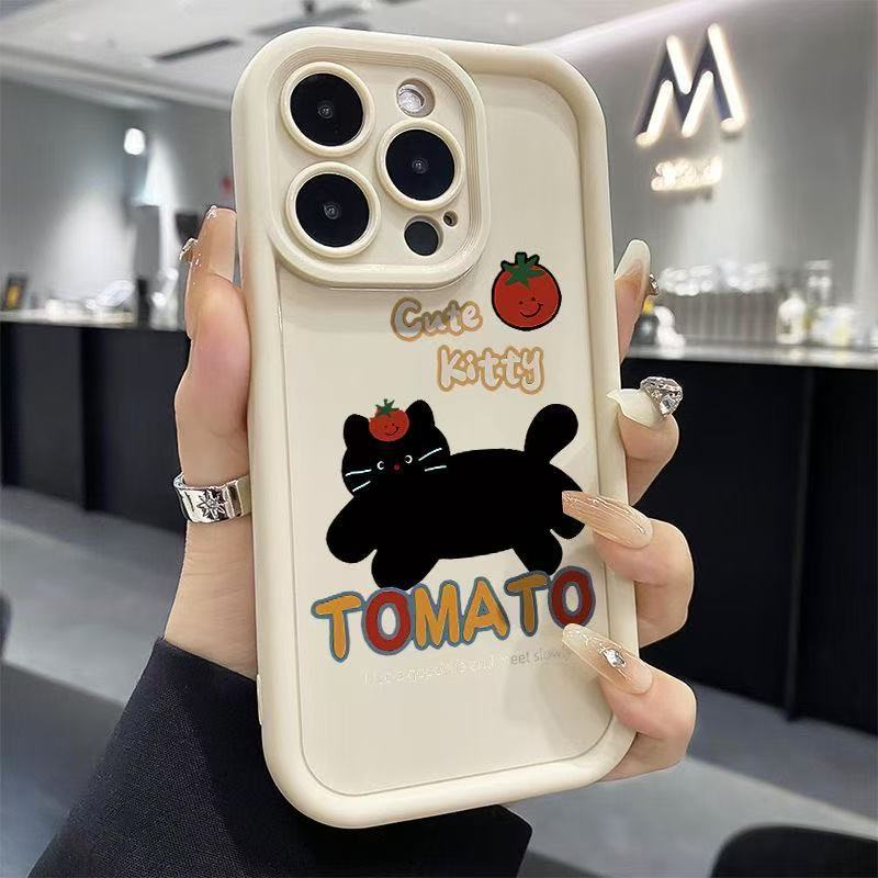 English kitten is suitable for iphone16pro mobile phone case Apple 15 foreign trade 14 cartoon 13promax new 12x