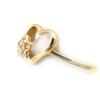 Gold Plated Ring 'Love' Golden - 12x9 Mm