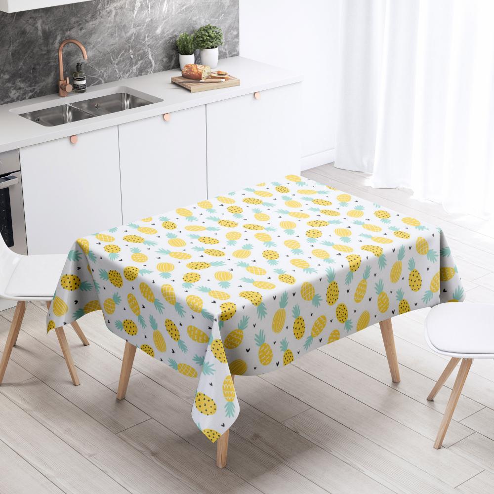 Cartoon Floral Tablecloth Home Decor Anti-Stain Waterproof Table Decoration Rectangular Kitchen Fireplace Countertop