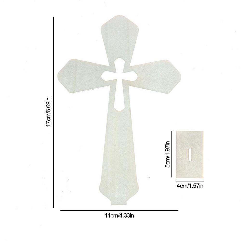 10pcs Small Baptism Decor Rustic Standing Crosses For First Communion Prayer Wooden Christian Catholic Wood Crosses Crafts