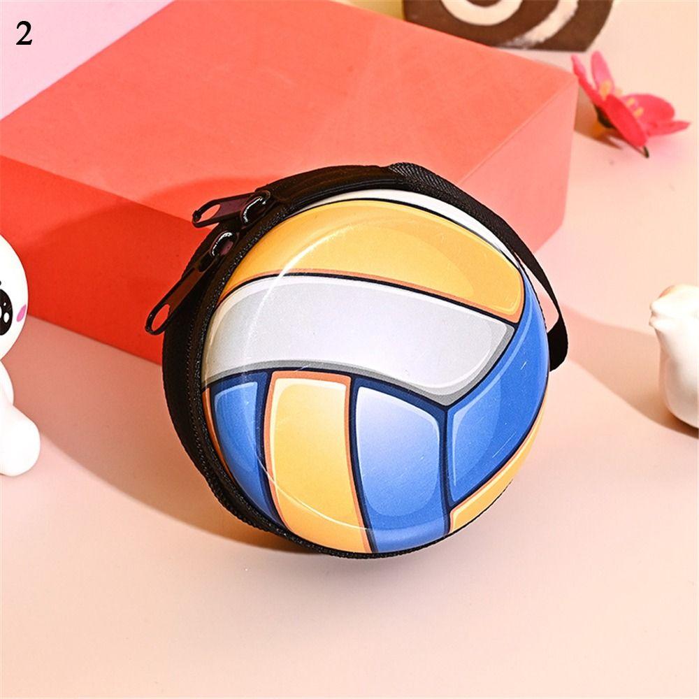 Portamonete Calcio Basket Borsa Cuffie Cartone Animato Carina Portafoglio Piccolo Regalo per Bambini Mini Borsa Portamonete con Zip
