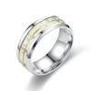 Fashion Heartbeat Luminous Ring for Women Men Fluorescent Rings Heart Glow In Dark Stainless Steel Couple Ring JewelryGift