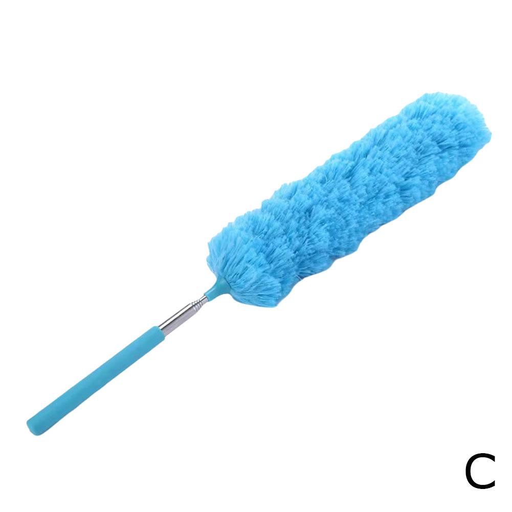 Electrostatic Dust Duster Telescopic Flexible Stainless Steel Home Feather Duster Microfiber Dust Brush Car Furnitur Cleaning