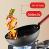Aishida 32cm Refined Iron Non-Coated Stir-Fry Wok