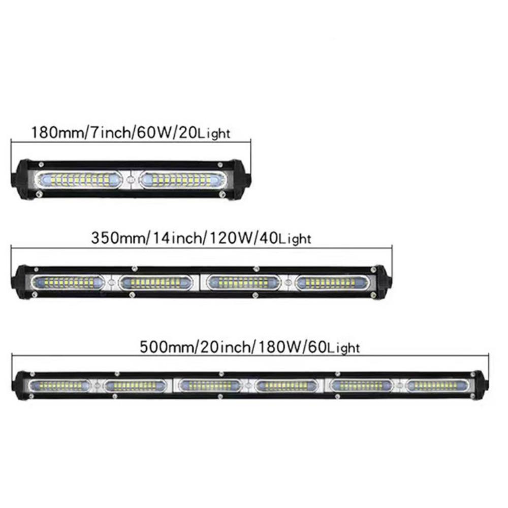 LED Strip Light Small Single Row Work Light, Off-road Vehicle Light Middle Net Spotlight, Suitable for Off-road Vehicle/SUV/truck