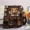 1PC Natural Decoration Print FlAannel Blanket, High quality Comfortable for All Seasons, Home Decor, Warmth and Comfort