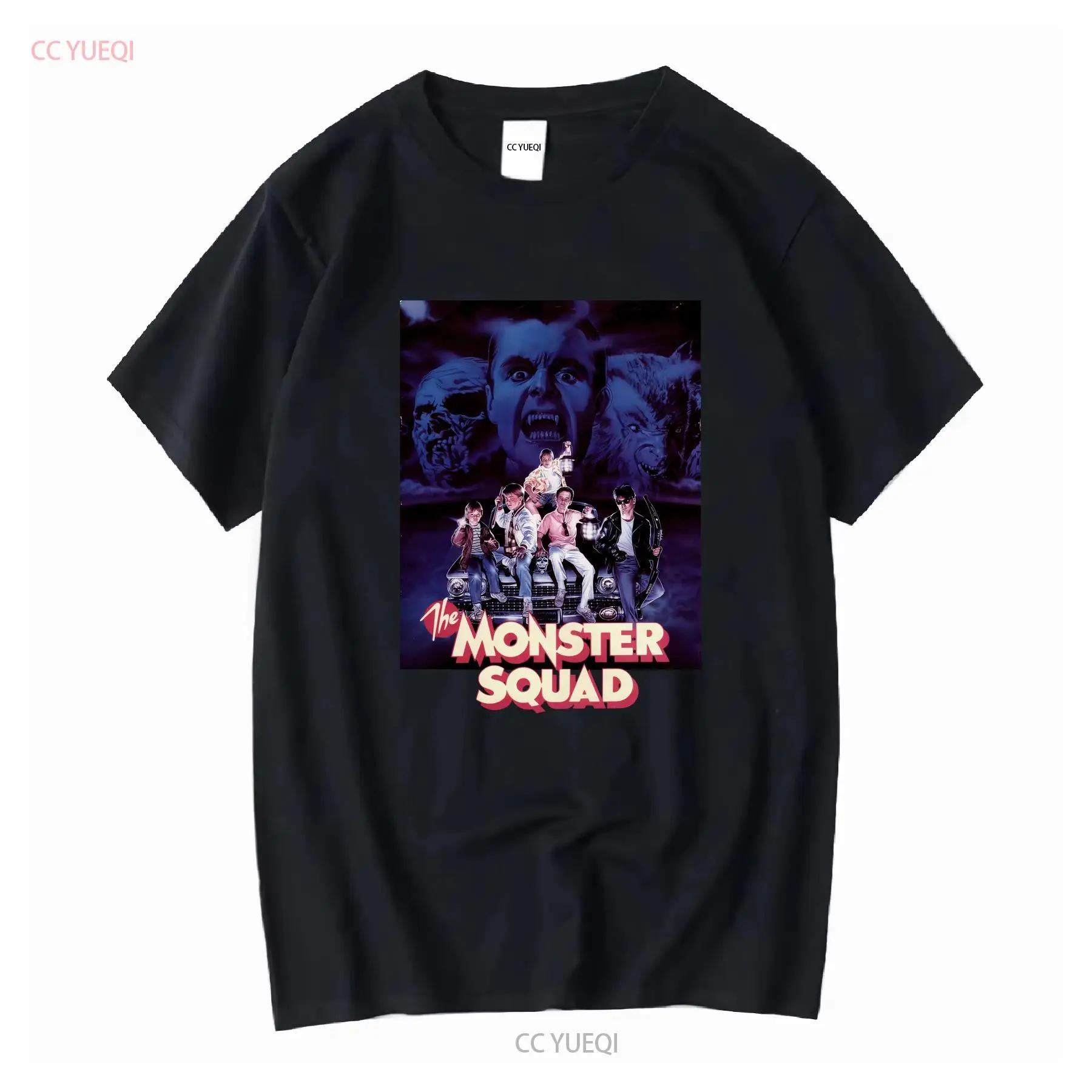 The Monster Squad 80s Comedy Horror Movie Black T Shirt long or short sleeves vintage Washed Comfortable Stylish Breathable S разноцветный