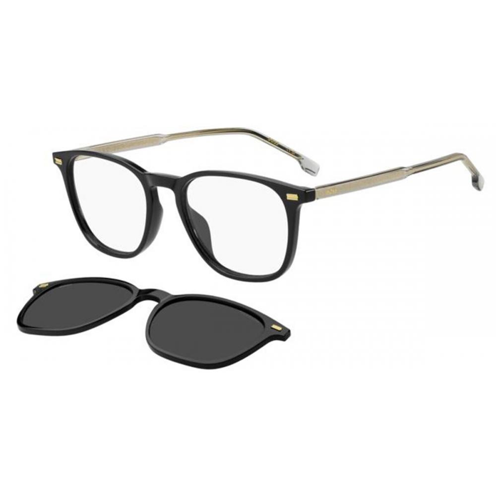 Boss 1882 G C Asian Fit With Clip On 08a M9 Men eyeGlasses Black/53-19-150