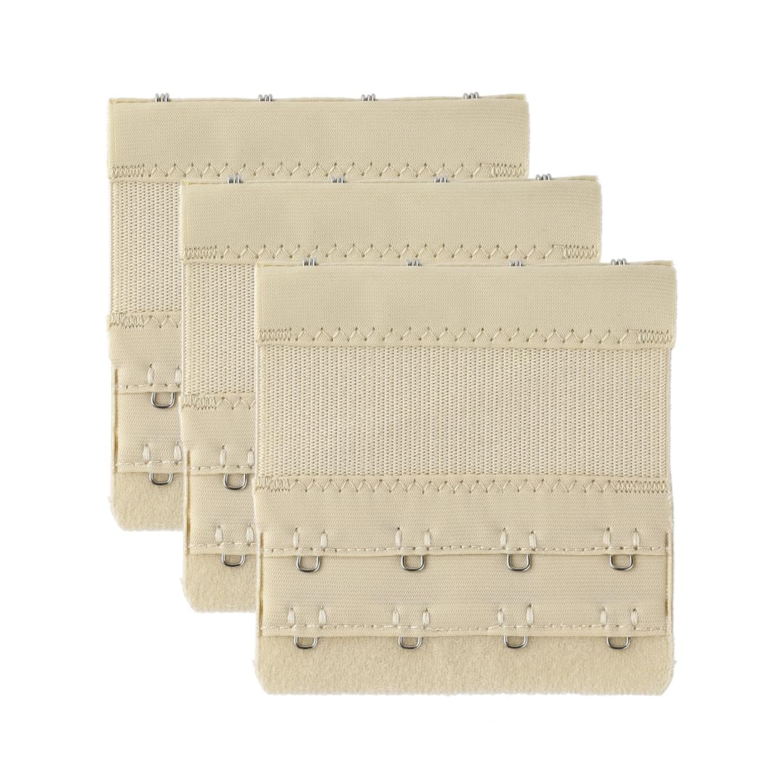 

uxcell Регулируемый бюстгальтер Крючок и эластичная x Женский удлинитель, Крючок, Эластичный, Бежевый-2, 7.5 3.7см