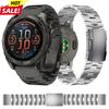 Bracelet QuickFit 22mm 26mm en Titane Pour Garmin Fenix 8 E 7 7X 6 6X 5 5X Plus/Epix Pro Gen 2 47mm 51mm/Montre Tactix