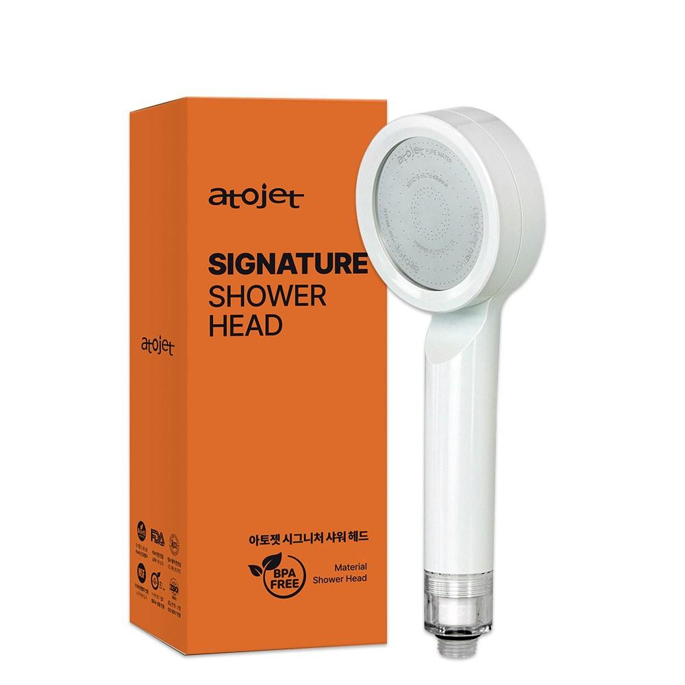 atojet Signature Filter Shower Head Set – with Filters, White, Korean