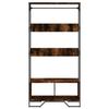 VidaXL Wardrobe Smoked Oak 90x50x180 Cm Engineered Wood, Storage Cabinet, Wardrobe Organizer, Cabinet, 848671