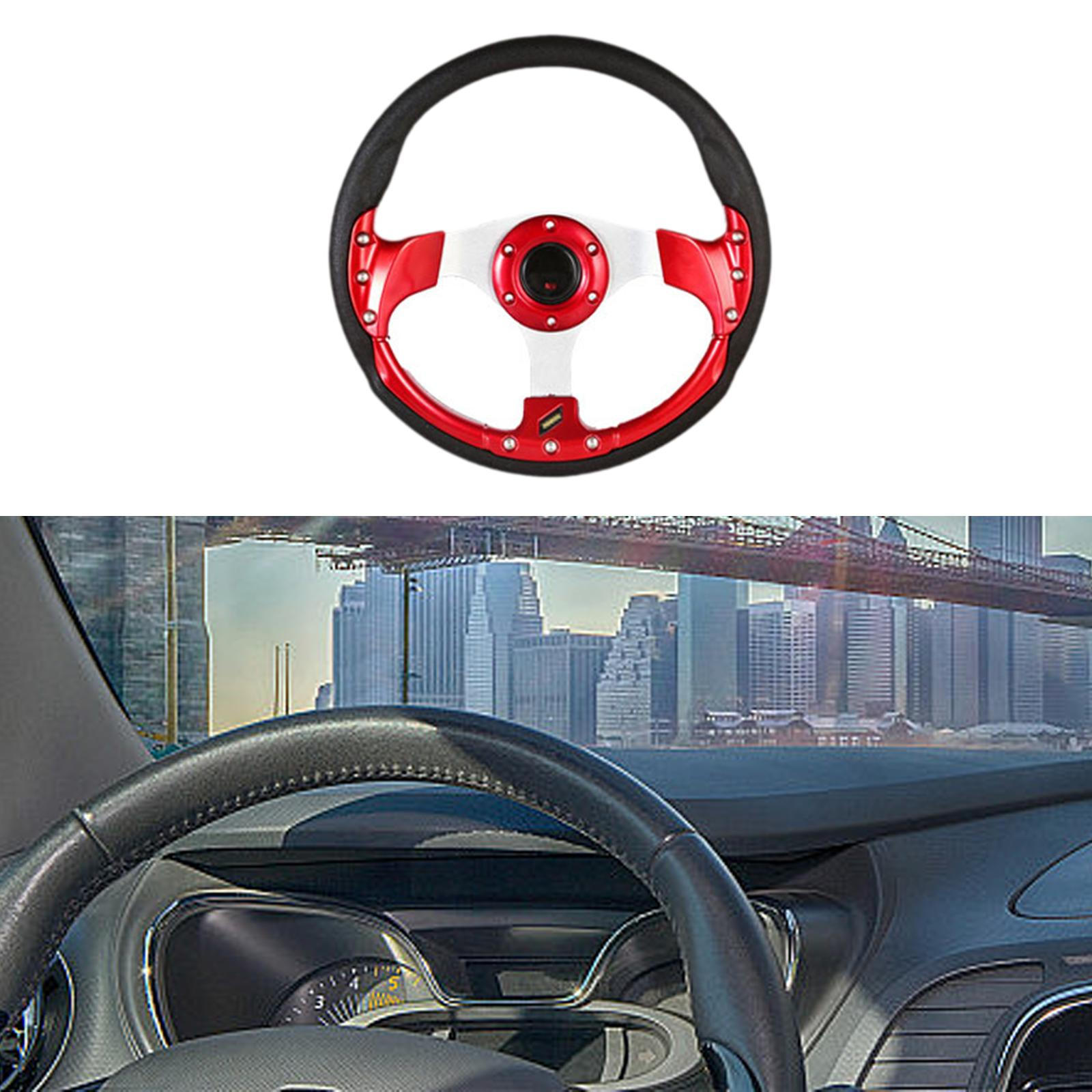 

12,5-дюймовый руль для гольф-кара, профессиональный универсальный аксессуар для модификации автомобиля красный